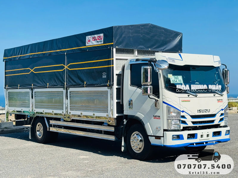 ISUZU NPR350 2.490 Tấn Thùng Mui Bạt - Ảnh 3