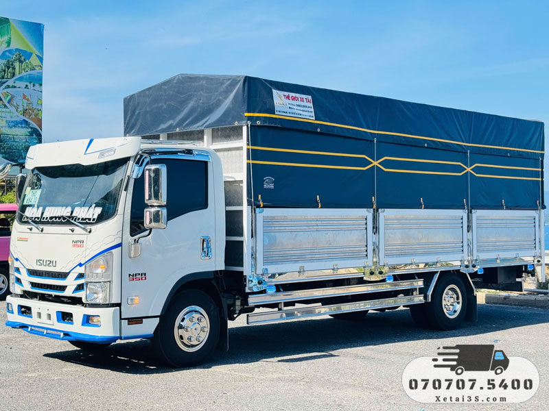 ISUZU NPR350 2.490 Tấn Thùng Mui Bạt - Ảnh 5
